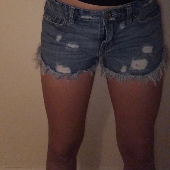 Free People frayed denim shorts - Picture 4 of 4